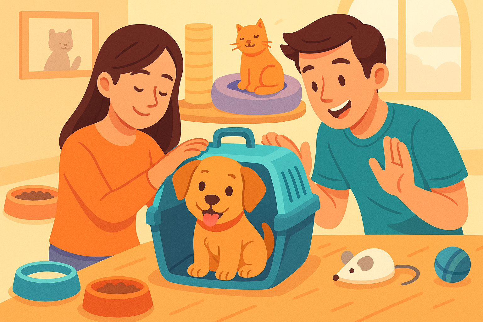 Primeiros passos com um novo pet em casa